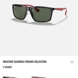 Men’s ray bans Ferrari collection
